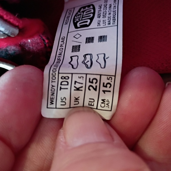 Hey Dude Toddlers Size 8 Shoes - Picture 3 of 7